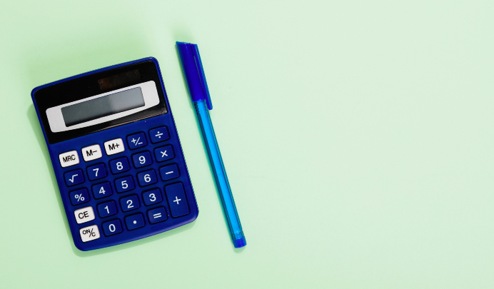 Photographie d'une calculatrice