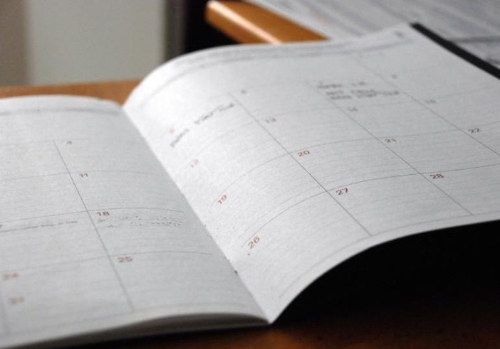 Photographie d'un agenda